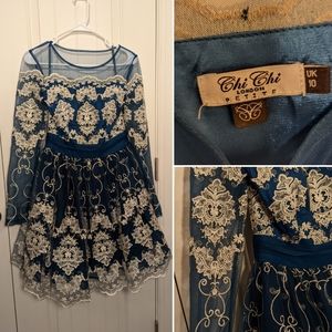 Chi Chi London Teal Dress